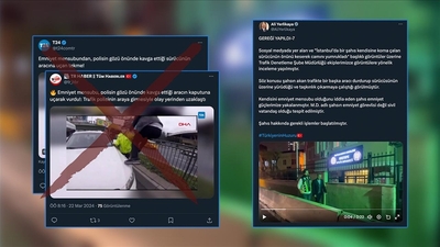 Trafikte yol kesen kişinin emniyet mensubu olduğu iddiası