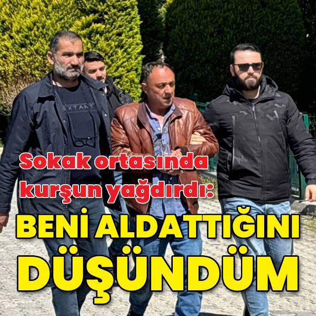 Eşini ve arkadaşını sokak ortasında vurdu