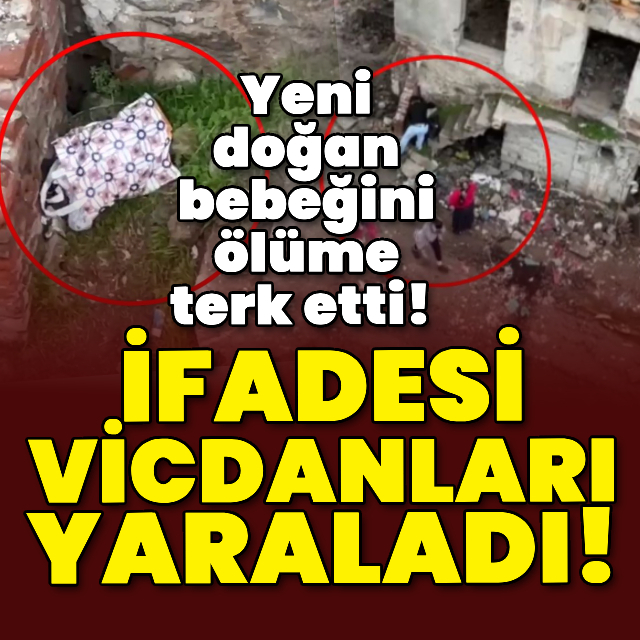 Yeni doğan bebeğini ölüme terk etti! İfadesi vicdanları yaraladı