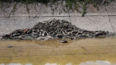 Sulama kanalında korkunç görüntü!