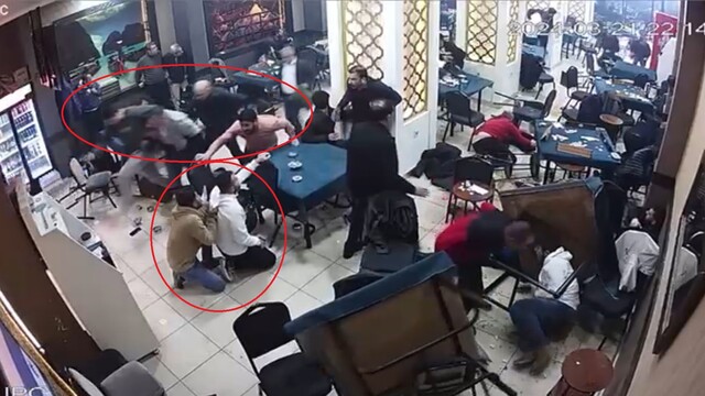 Kahvehanede çatışma paniği