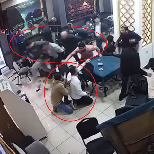 Kahvehanede çatışma paniği