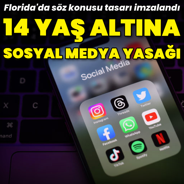 Florida'da 14 yaş altına sosyal medya yasağı