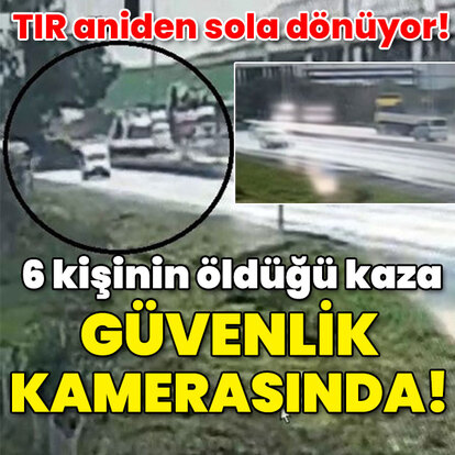 Katliam gibi kazada 6 kişi ölmüştü! Kaza anı ortaya çıktı!