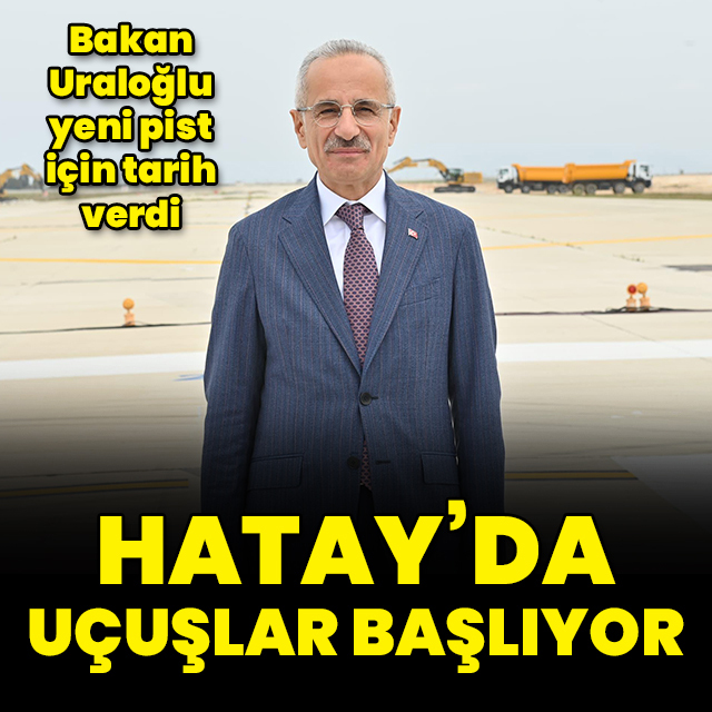 Hatay'da uçuşlar başlıyor
