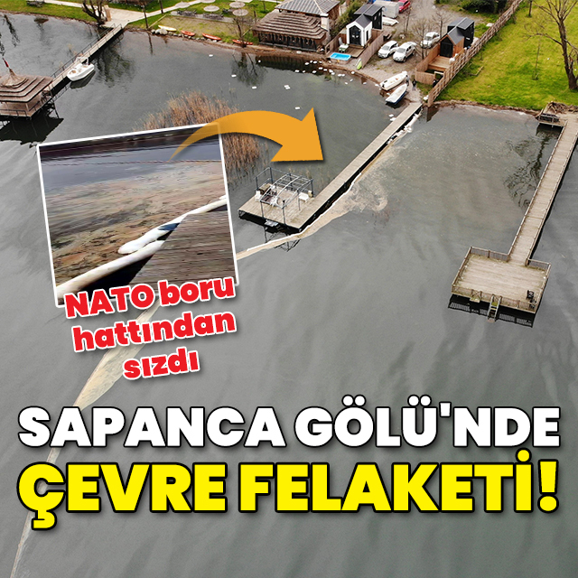 NATO boru hattından Sapanca Gölü'ne akaryakıt sızdı