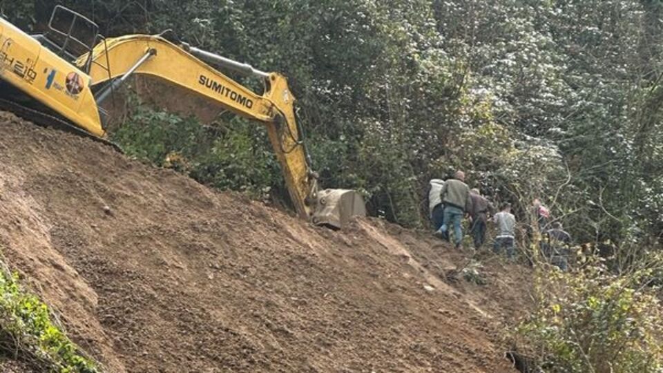 Trabzon'da göçük faciası! 3 can kaybı var