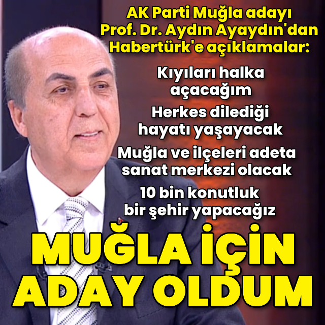 Prof. Dr. Ayaydın'dan Habertürk'e açıklamalar