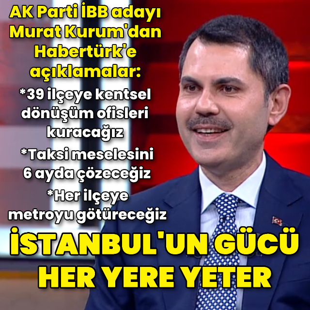 Kurum'dan Habertürk'e açıklamalar