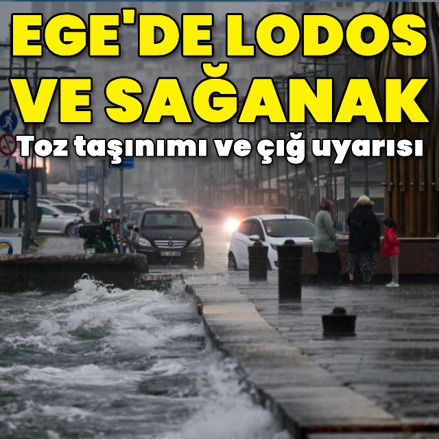 Ege'de sağanak, toz taşınımı ve çığ uyarısı