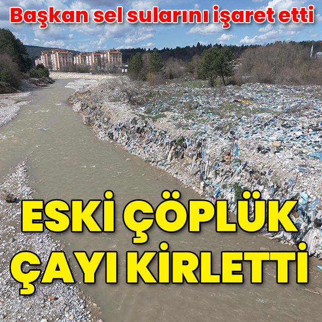 Bolu'da çevre felaketi: Eski çöplük çayı kirletti