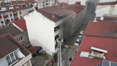 5 katlı binada yangın! Evlerinde mahsur kaldılar