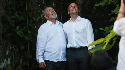 Macron ve Lula'nın fotoğrafları sosyal medyayı salladı