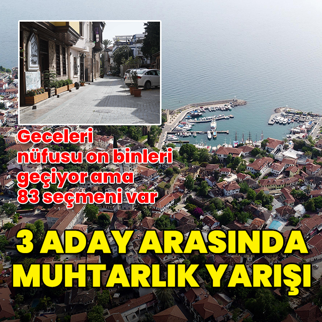 Geceleri nüfusu on binleri geçiyor ama 83 seçmeni var