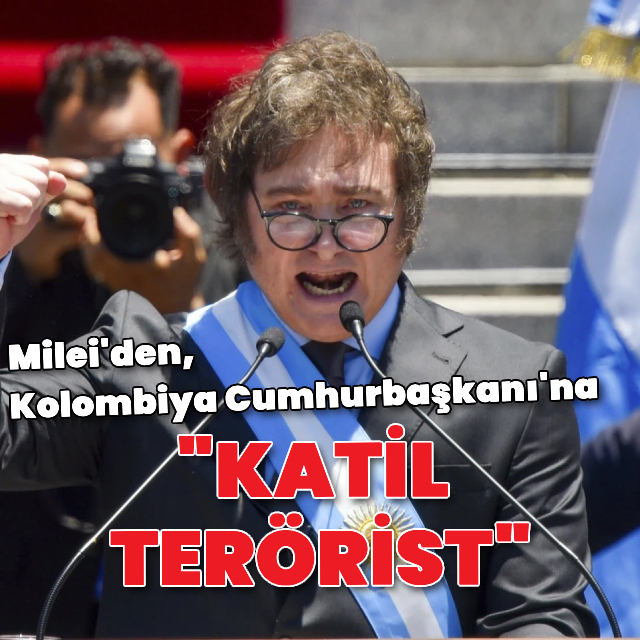 Milei, Petro'ya "terörist" dedi