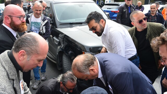 Cenazede talihsiz olay