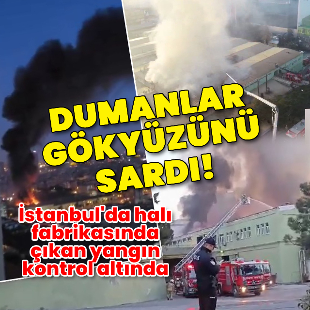 Halı fabrikasında çıkan yangın söndürüldü