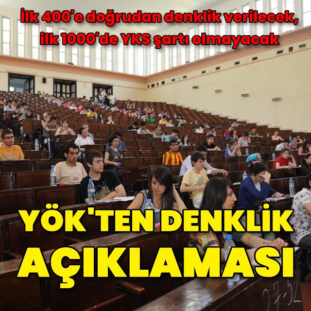 YÖK'ten denklik açıklaması