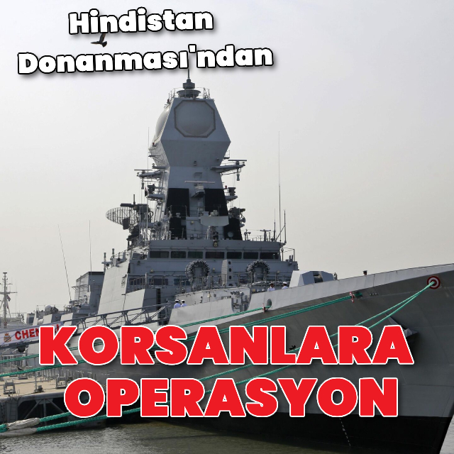 Hindistan donanması, korsanların esir aldığı mürettebatı kurtardı