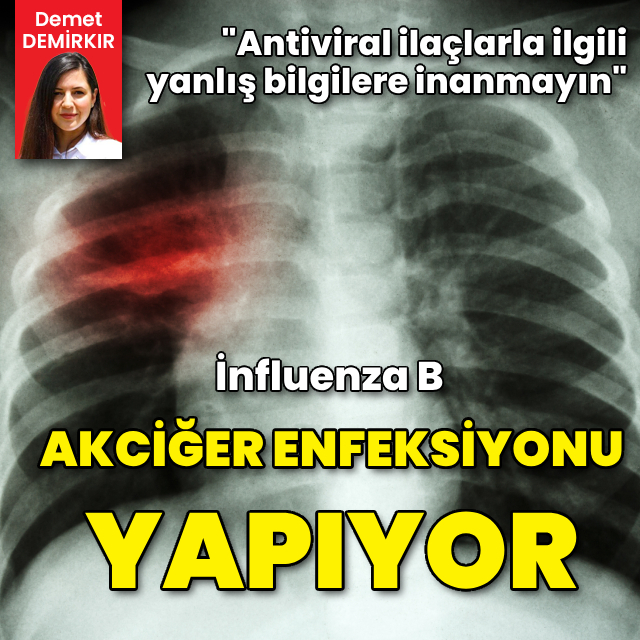 İnfluenza B akciğer enfeksiyonuna yol açıyor