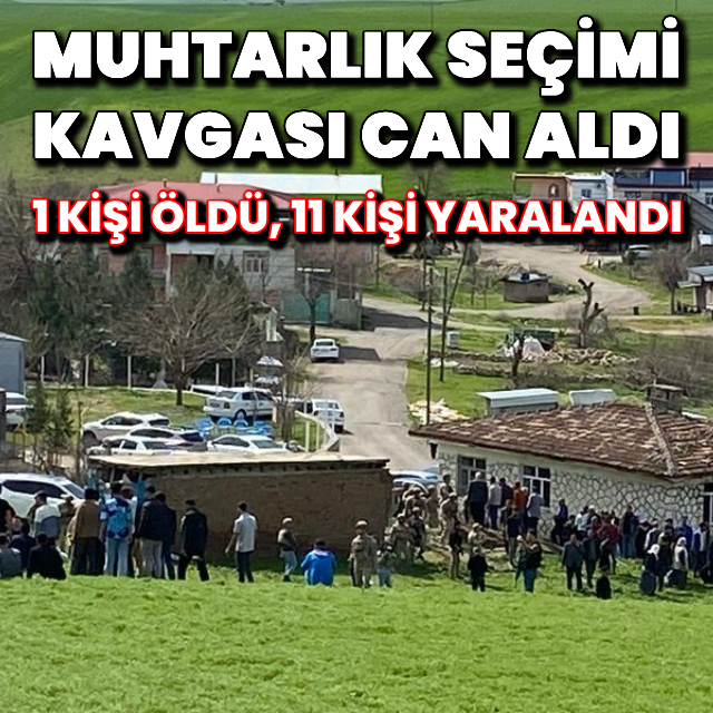 Diyarbakır'da muhtarlık seçimi kavgasında 1 ölü 11 yaralı