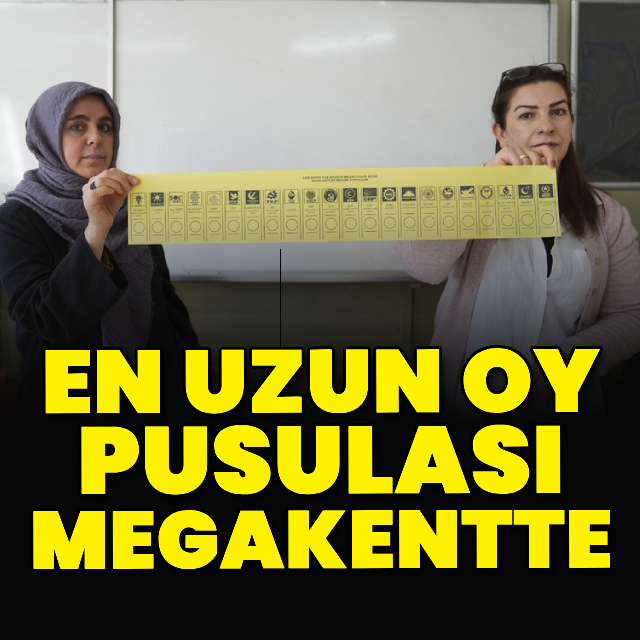 En uzun oy pusulası megakentte