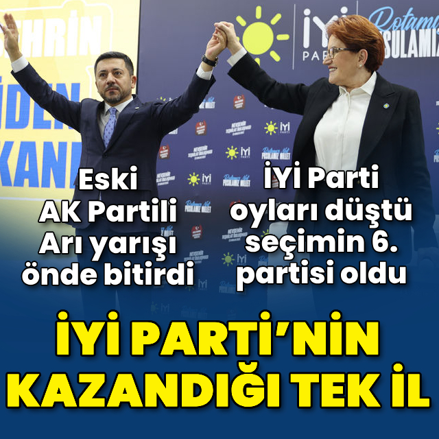 İYİ Parti'nin kazandığı tek il