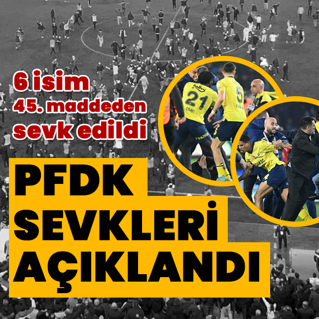 Olaylı maçın sevkleri açıklandı!