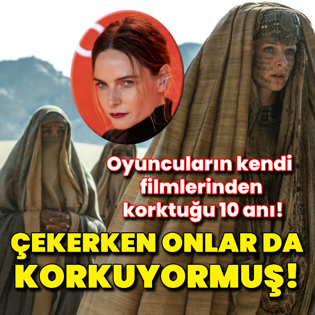 Çekerken onlar da korkmuş!