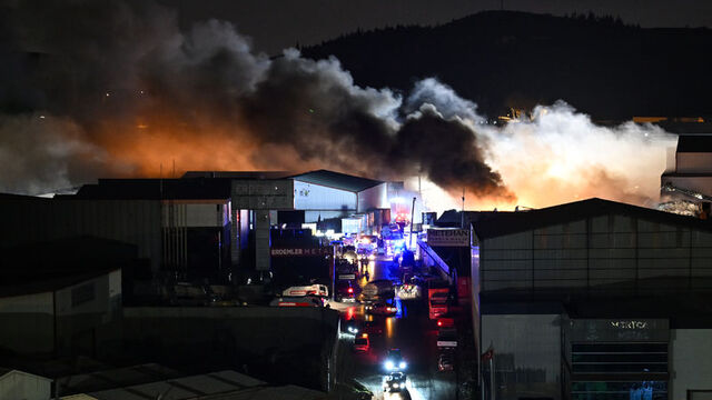  Ankara'da sanayi sitesinde yangın