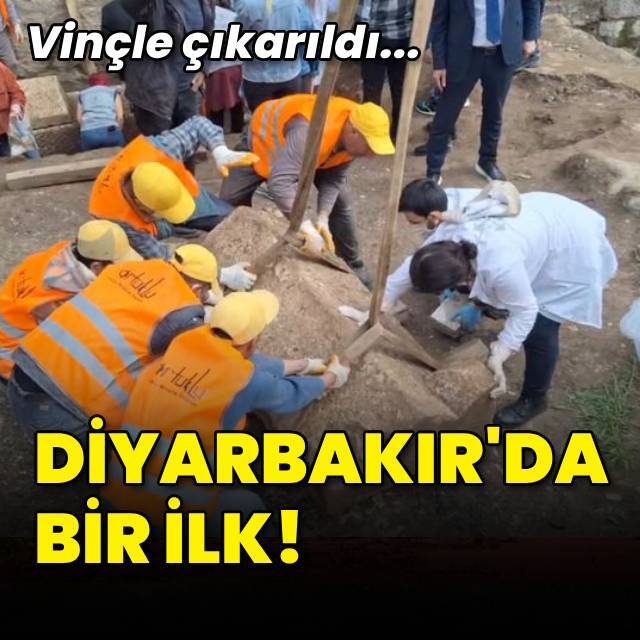 Diyarbakır'da ilk kez 'lahit' bulundu