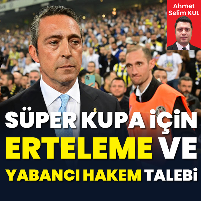 F.Bahçe'den erteleme ve yabancı hakem talebi!