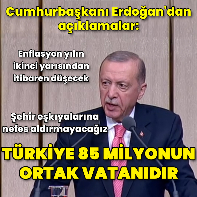 Cumhurbaşkanı Erdoğan'dan açıklamalar