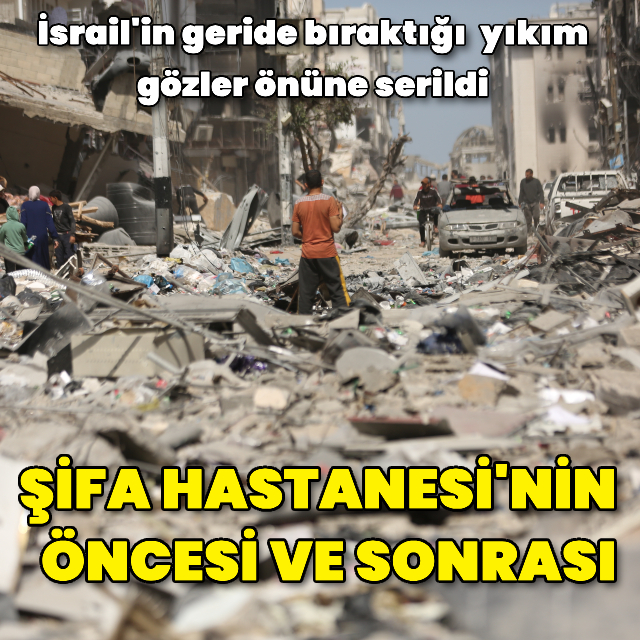 Şifa Hastanesi'ndeki yıkım gözler önüne serildi