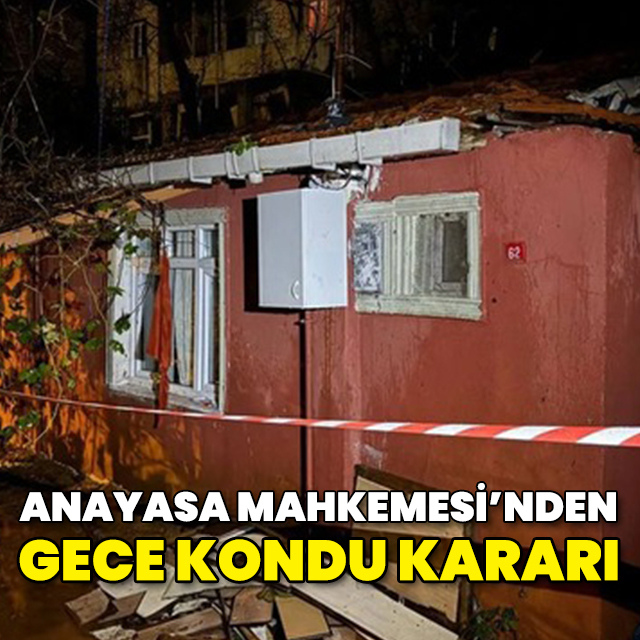 AYM'den gecekondu kararı