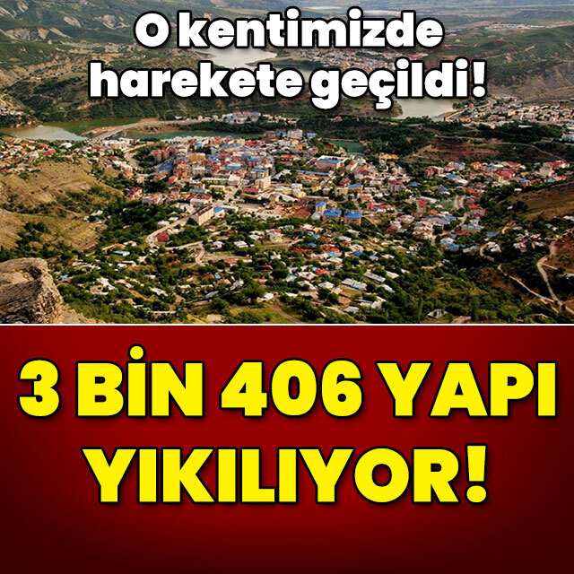 O kentimizde 3 bin 406 yapı yıkılıyor!