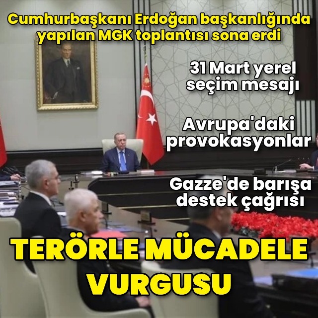 MGK toplantısı sona erdi