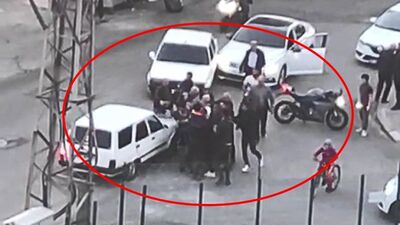 Yumruklu kavga kamerada