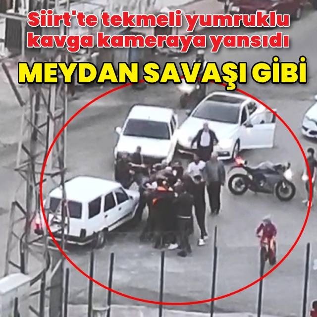 Yumruklu kavga kamerada