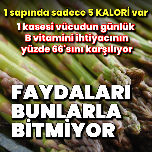 Faydaları saymakla bitmiyor: 1 sapı sadece 5 kalori!
