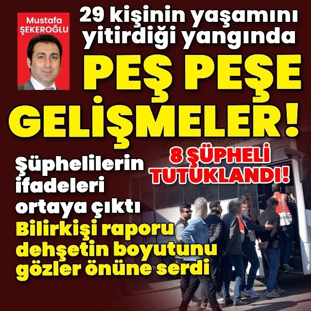 29 kişinin öldüğü faciada ön bilirkişi raporu ve ifadeler ortaya çıktı