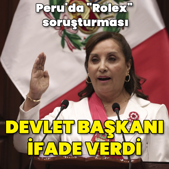 Boluarte "Rolex" soruşturmasında ifade verdi