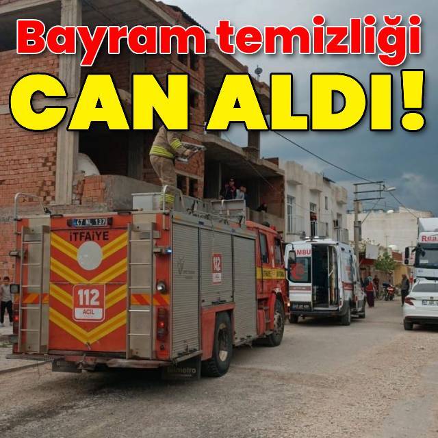 Halıları toplamak isterken canından oldu!