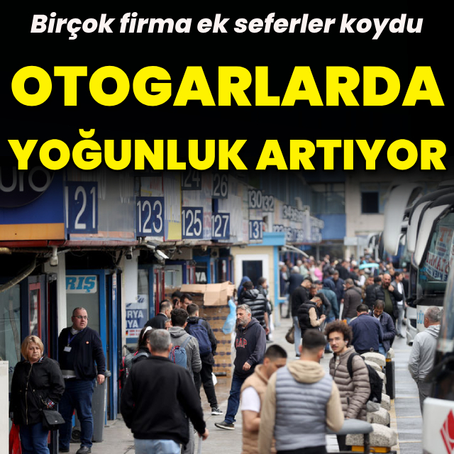 Otogarda bayram öncesi yoğunluk