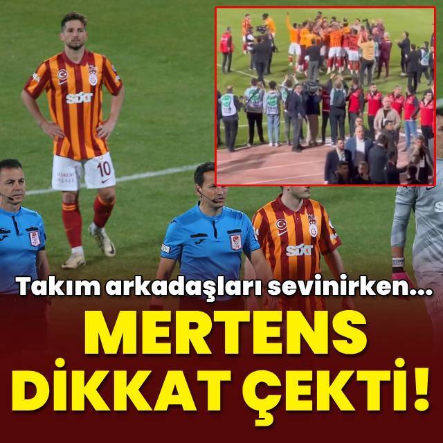 Süper Kupa'da Mertens'in görüntüsü dikkat çekti!