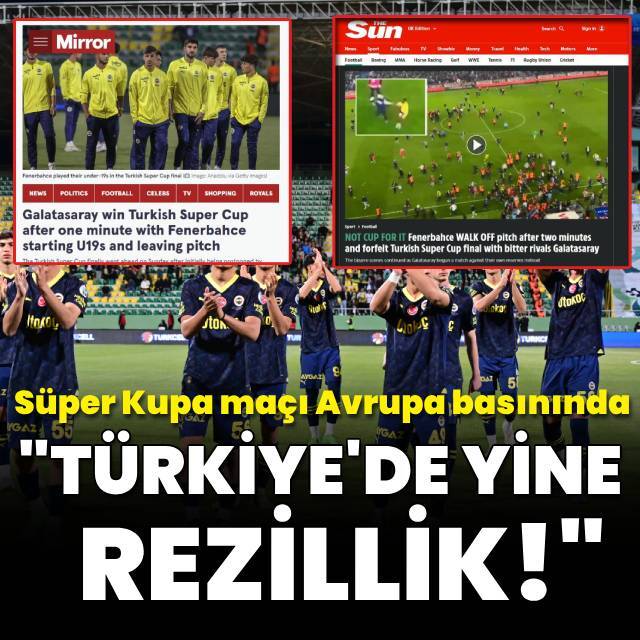 Süper Kupa maçı Avrupa'nın gündeminde!