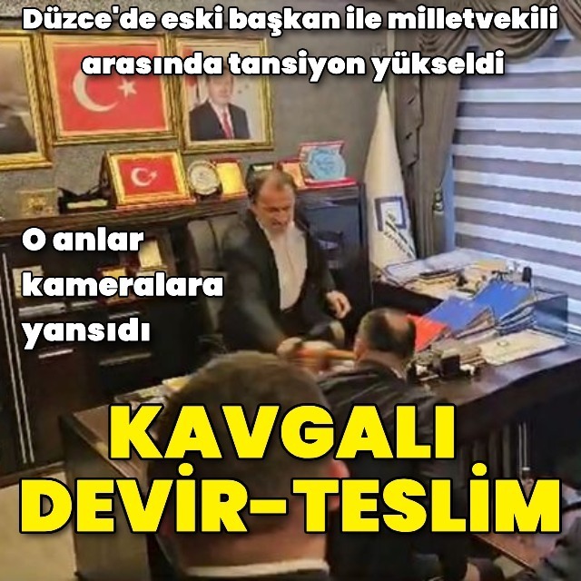 Devir teslim töreninde tartışma