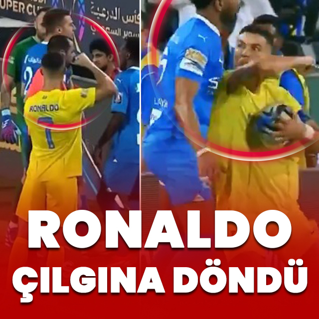 Ronaldo çılgına döndü!