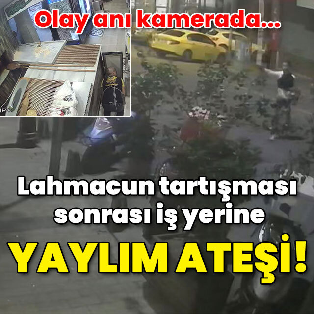 Lahmacun tartışması iş yerine yaylım ateşiyle bitti!
