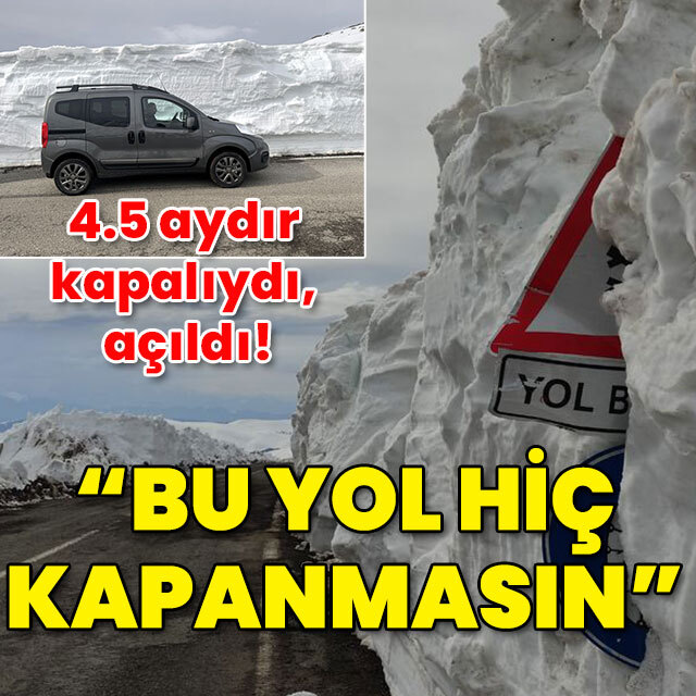 4.5 aydır kapalıydı! O yol ulaşıma açıldı! "Bu yol hiç kapanmasın!"